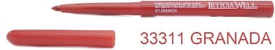 Leticia Well - Granaatappel Rood/Granada Red lippotlood en oogpotlood draaibaar zacht / Automatic Eyeliner Lipliner Soft - Nummer 33311 - 1 stuks