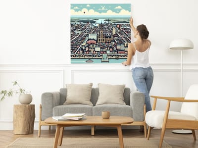 Kunstprint | Wanddecoratie | Dibond | 80 × 80 cm