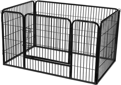 MIRA Home - Hondenbench - Met Deur - Stevige Metalen Constructie - 122x80x70 cm