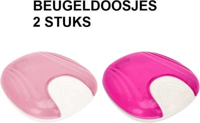 2 Stuks Beugeldoosje – Lichtroze & Donkerroze – Nachtbeugel Case