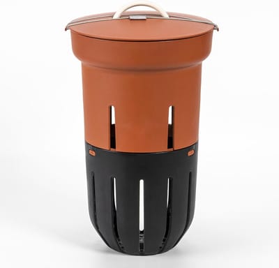 Ondergrondse wormcompostbak voor biologisch afval - 12 liter design composter van gerecycled kunststof