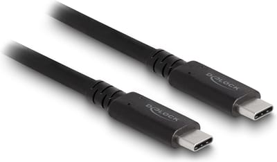 Delock USB4™ 40 Gbps Coaxial Cable 1.2 m USB PD 3.1 Extended Power Range 240 W