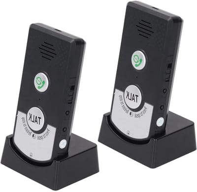 Draadloze Intercom - Tweeweg Communicatie - Communiceren Thuis - Lange Batterijduur - 1000m Bereik - Wit