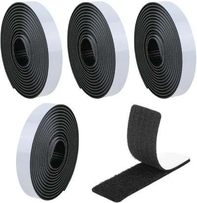 Dailygoods- Dubbelzijdig Klevend Vilt - Sterk - Zelfklevend - Scheurwaterbestendig - Nylon - 20 cm x 11 cm - Milieuvriendelijk Materiaal - Klittenband