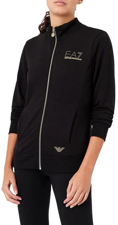 Ea7 Emporio Armani 8ntm43 Sweatshirt Met Rits Zwart XS Vrouw