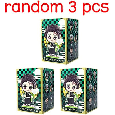 Mooie Demon Slayer Tanjiro Kamado Nezuko anime tekenfilm figuur blind box creatief standbeeld model ornament verrassingscadeaubox W145149WW-