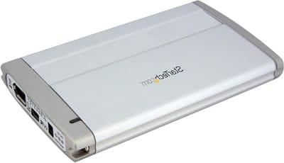 Externe Harde Schijf Behuizing - 2.5 Inch Opslag - Data Overzetten - Dubbele Connectiviteit - 13.7 cm - Zilver