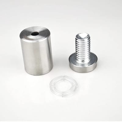 Dailygoods- Bevestigingsschroef Roestvrij Staal 12mmx40mm - Wandmontage - Holle Nagel - Multifunctioneel - 10 Stuks - Corrosiebestendig - Standoff