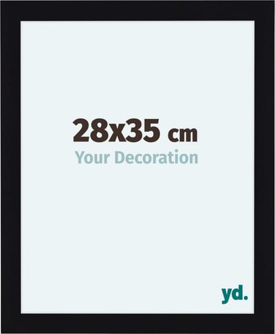 Your Decoration - Fotolijst 28x35 cm - MDF - Zwart Hoogglans - Como