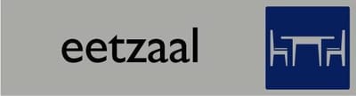 Informatiebord | Eetzaal | 165 x 44 mm