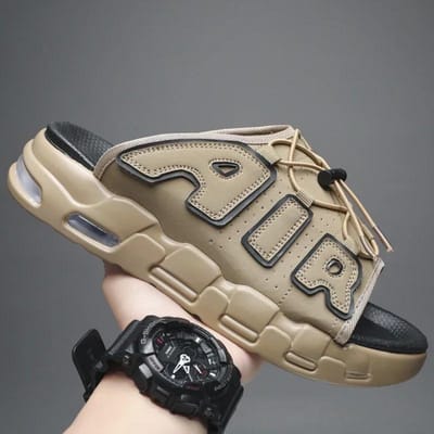 Slippers Heren Luchtkussen Ontwerp Slide Man Zomer Nieuw PVC Zacht Antislip Heren Sport Slippers voor Heren Slippers Chanclas Hombre 42 gray