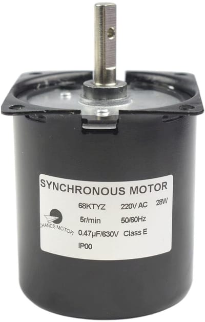Synchrone Motor - Reductiemotor Tandwiel - Continu Draaien - Omkeerbare Werking - 6x6x6.8 cm