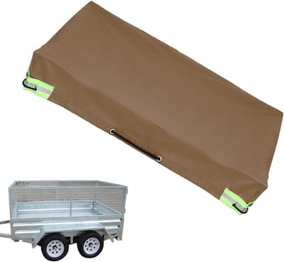 Aanhanger Afdekzeil - Waterdicht Zeildoek - Bescherming Caravan - Heavy Duty Oxford - 207x114x10cm - Grijs
