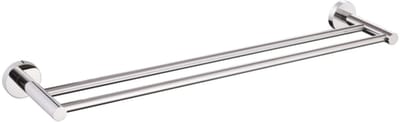 Adema Rise Dubbele Handdoekrek - 60 cm - passend bij Grohe Chrome