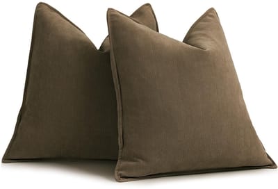 Unyqoos ® Elegante Chenille Kussenhoezen 50x50 cm voor Luxe Woondecoratie Set van 2 Stuks