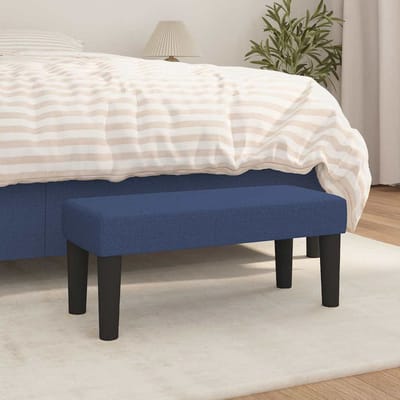 vidaXL - | - Bank - | - Blauw - 70 - x - 30 - x - 30 - cm - Stof
