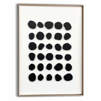 Schilderij 3D Art Zwart-wit balans - 70 x 50 - Hout - REINDERS
