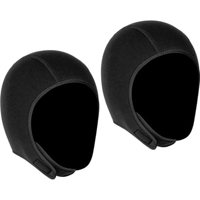 2 PIÈCES 3MM Néoprène Plongée   Chapeau de Natation Chaud pour Snorkeling avec Mentonnière pour Hommes Femmes   Surf Kayak Voile Sports Nautiques