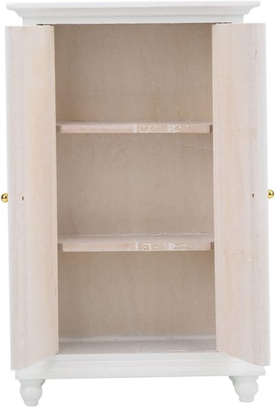 Miniatuur Garderobe - Poppenhuis Meubel - Poppenhuis Decoratie - Schaal 1:12 Model - 9.5x4x15.4 cm - Hout