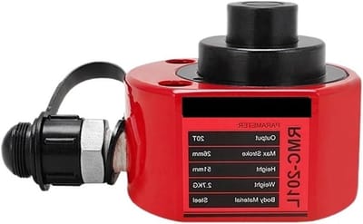 Hydraulische Krik - Hefcilinder - Zware Lasten Hefen - Laag Profiel - 20 Ton Capaciteit - Zwart