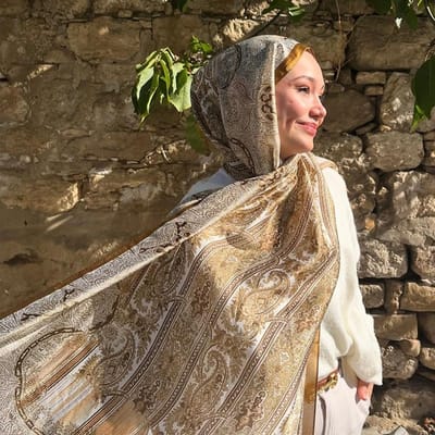 Luxe Sjaal Boheemse Stijl Cashew Print Sjaal Sjaal Hijab Sjaal Vrouwen Foulard Zachte Tulband Hoofdbanden brown