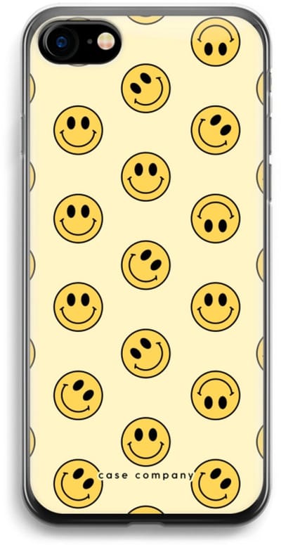 Case Company® - Hoesje geschikt voor iPhone SE 2020 hoesje - Smiley N°2 - Soft Cover Telefoonhoesje - Bescherming aan alle Kanten en Schermrand
