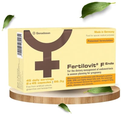 Fertilovit F Endo - natuurlijk en wetenschappelijk onderbouwd supplement voor vrouwen met endometriose die zwanger willen worden en hormonale balans willen ondersteunen