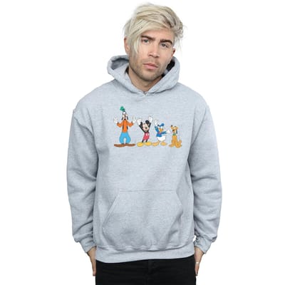 Disney Heren Mickey Mouse Friends Hoodie (Sportgrijs)