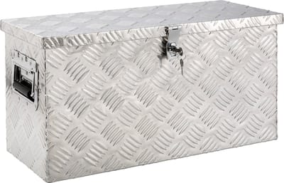 AREBOS Aluminium kist - 40L - 60x25x30 cm - inclusief 2 sleutels - Transportkist