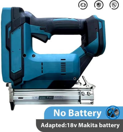 Tacker - Spijkerpistool - Elektrische - Brushless Motor - 18V Accu - Ergonomische Handgreep - Nagelmachine - voor Houtbewerking - Zonder Accu
