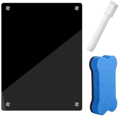 A4 Magneetbord Whiteboard - Afwasbaar Notitiebord met Marker voor Koelkast