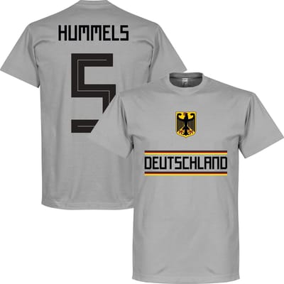 Duitsland Hummels 5 Team T-Shirt - Grijs - L