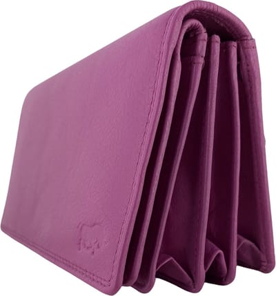 Portemonnee - Roze - Leer - RFID - Anti skim - Portemonnee Dames - Portefeuille - Groot - Veel - Ruimte
