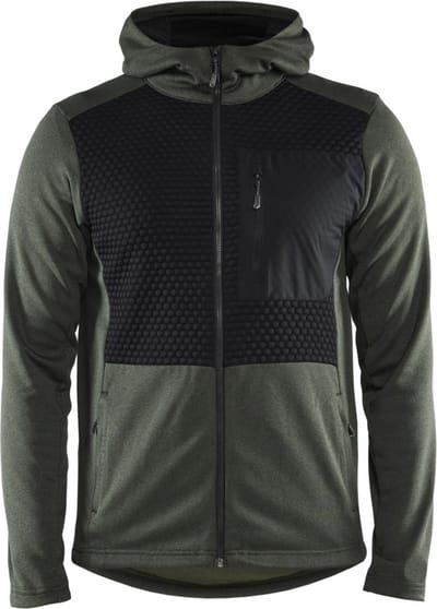 Blaklader 3540-2533 Hoodie met hele rits - Herfstgroen/Zwart - 4XL