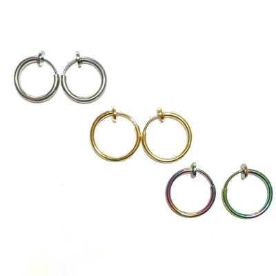 Clip Oorbellen - Oorclips - Regenboog ringetjes - MNQ bijoux