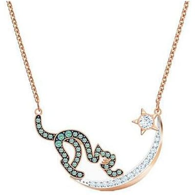 Swarovski Cattitude Moonlight Kat Ketting Dames ketting 5558175 Box (Random Color) beige