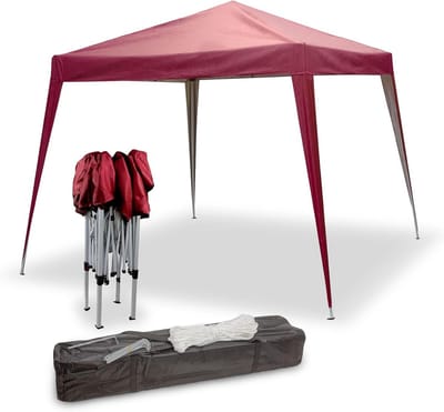 Vouwpaviljoen 3 x 3 m partytent pop-up tent tuinfeest bordeaux
