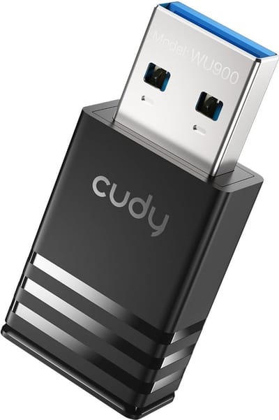 Draadloze Netwerkadapter - Wifi Dongle - Snelle Internetverbinding - Wifi 6 Technologie - Compact Nano Design - Zwart