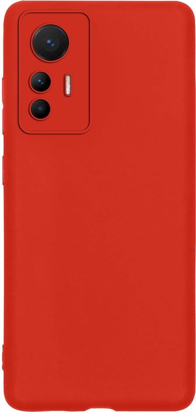 Hoes - Geschikt voor Xiaomi 12 Lite - Sterk & Shockproof - Hoesje Cover - Siliconen Case - Rood