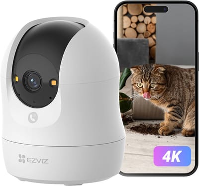 EZVIZ C6N G1 4K Beveiligingscamera Binnen - Mens-/Huisdierdetectie - Geluidsdetectie - Kleuren Nachtzicht - Tweeweg Audio - Dual Band Wi-Fi 6