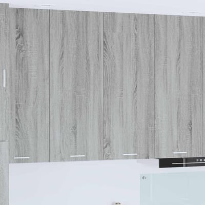 vidaXL - Hangkast - Grijs - Sonoma - 80 - x - 31 - x - 100 - cm - Bewerkt - hout