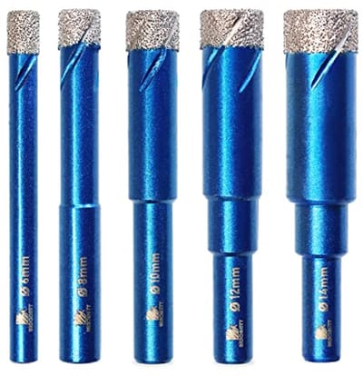 Diamant Boor Set voor Tegels en Steen - 5 Stuks Core Boor en Gatzaag