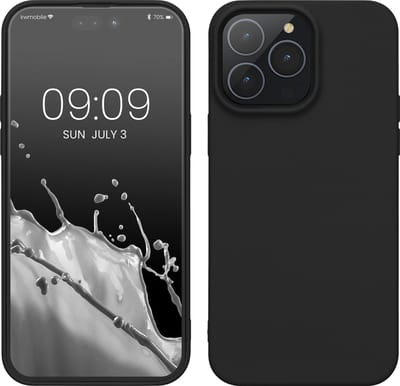kwmobile telefoonhoesje geschikt voor Apple iPhone 14 Pro Max - Hoesje voor smartphone - Back cover in mat zwart