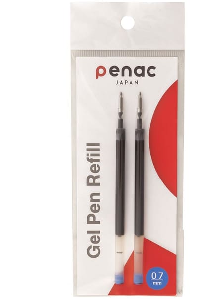 Penac Pen Navullingen – Geschikt voor Penac Gelpennen - 2 Stuks - 0.7 mm - Zwarte Inkt
