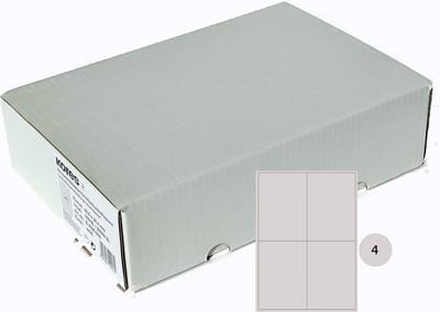 Universele Zelfklevende Etiketten Wit A4 105x148,5mm 100 Vellen Printerstickers