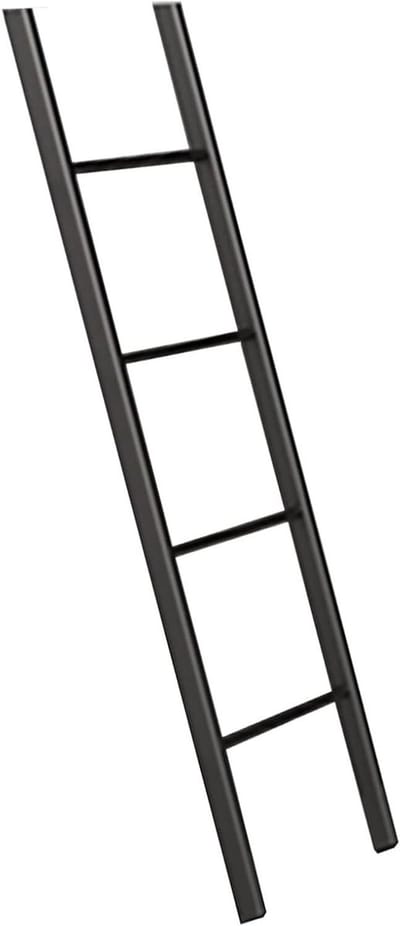 Bedladder Metaal - Stapelbed Ladder - Veilige Toegang - Verstelbaar & Stevig - Tot 250 lbs - Zilver