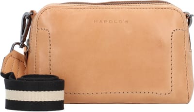 HAROLD'S Leren Schoudertas Caugio Handbag Camel Lichtbruin
