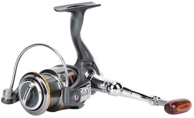 Allecto - Vislijn Spinning Reel - Zoutwater Hengel - Lichtgewicht en Duurzaam - Flat Spool - Vissen en Sport - Hoge Kwaliteit - Geschikt voor Zeevi..