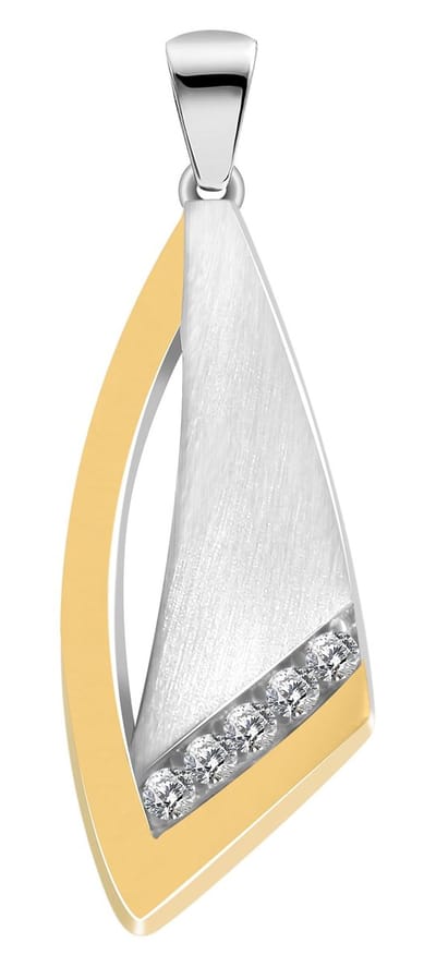 AKZENT Akzent dames hanger "Manon" van 925 Sterlingzilver, gerhodineerd, duurzaam