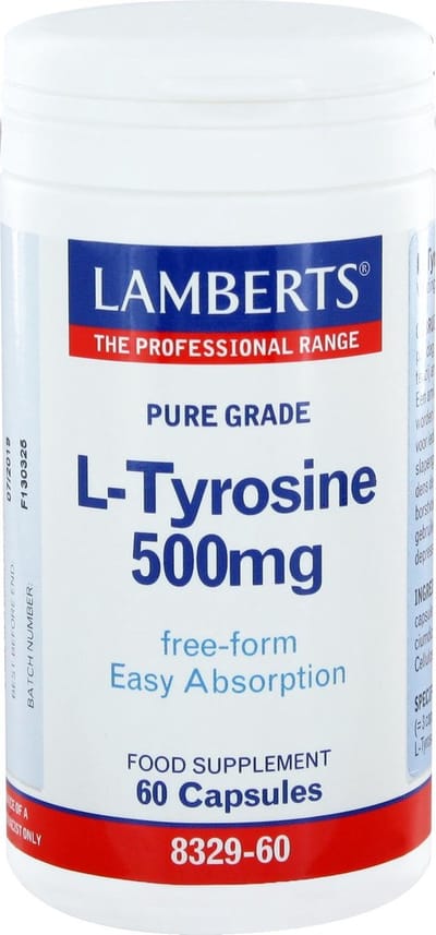 Lamberts L-Tyrosine 500mg 60 Capsules